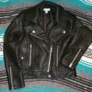 Topshop faux leather jacket